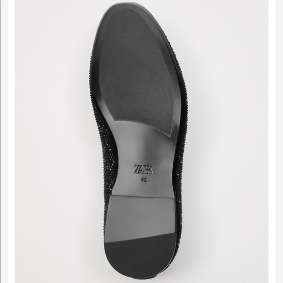 ZARA MEN SPARKLY BLACK LOAFERS - Picture 7 of 8